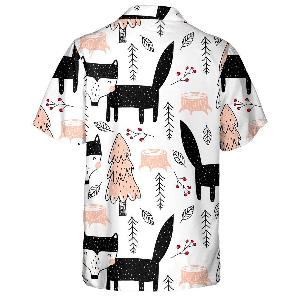 Mac tíre Dubh gleoite Agus Crann I Stíl Seanré Léine Haváís, Bronntanas Léine Haváís, Bronntanas Nollag