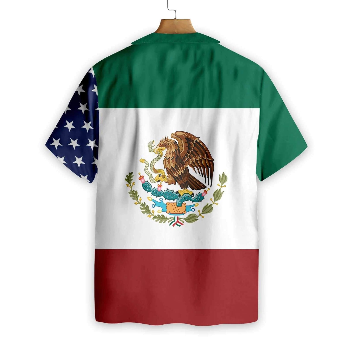 Love Freedom American Mexico Flag Design Hawaiian Shirt,Hawaiian Shirt Gift, Christmas Gift