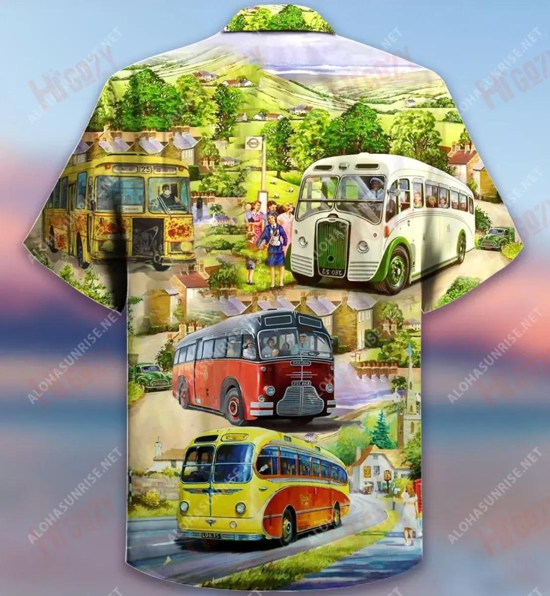 Déan Tiománaí Bus Arís Arís Léine Haváí Unisex Muinchille Farraige Léinte Haváís Seanréalta Patrún Léine Haváís, Bronntanas Léine Haváís, Bronntanas Nollag