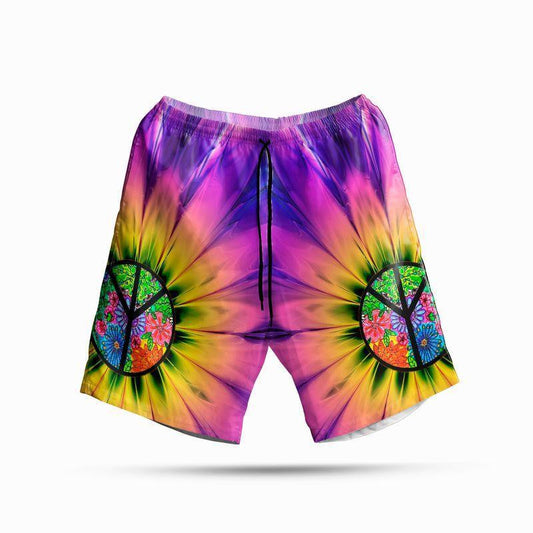 Hippie Daisy Peace Sign Design Hawaiian Shirt, Hawaiian For Gift