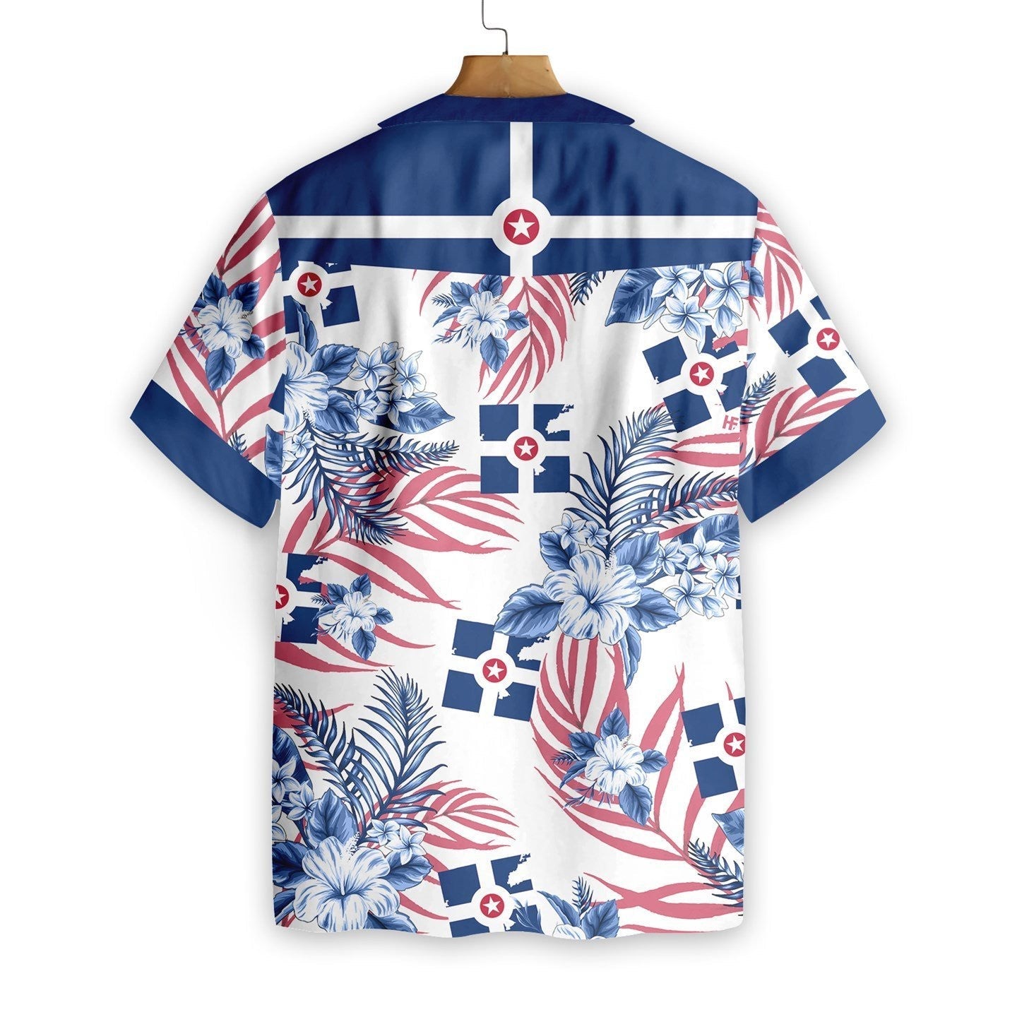 Indianapolis Proud On White Background Pattern Hawaiian Shirt, Hawaiian For Gift