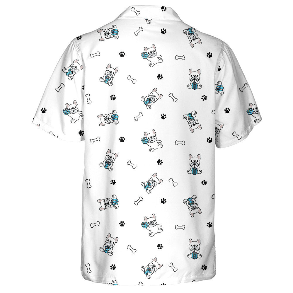 Birthday Gift Box Christmas French Bulldog Hawaiian Shirt, Hawaiian Shirt Gift, Christmas Gift