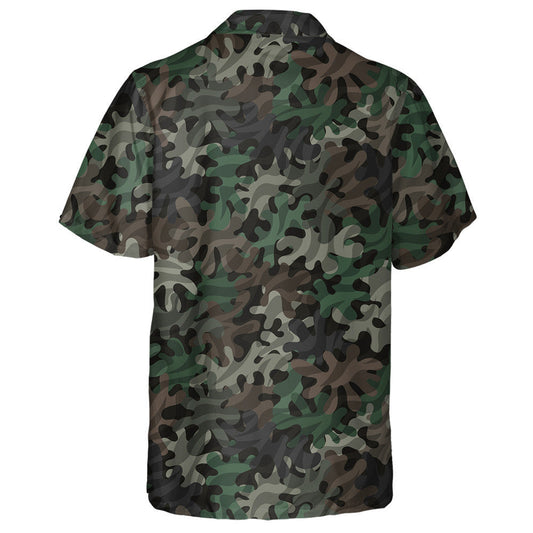 Patrún Craiceann Coiréil Monacrómach Camo Riabhach Léine Haváís, Bronntanas Léine Haváíais, Bronntanas Nollag