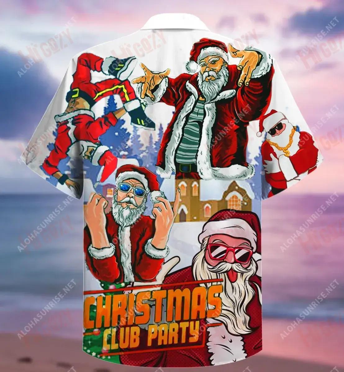 Damhsa Santa Cosúil le Réalta Unisex Léine Haváís Laethanta Saoire Muinchille Gearr Léinte Haváís Saincheaptha Patrún Léine Haváís, Bronntanas Léine Haváís, Bronntanas Nollag