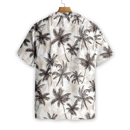 Into Nature Tropical Vintage Palm Tree Hawaiian Shirt, Hawaiian For Gift