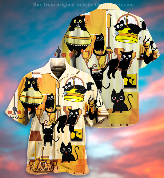Cats Dinner Style - Hawaiian Shirt, Hwaiian For Gift