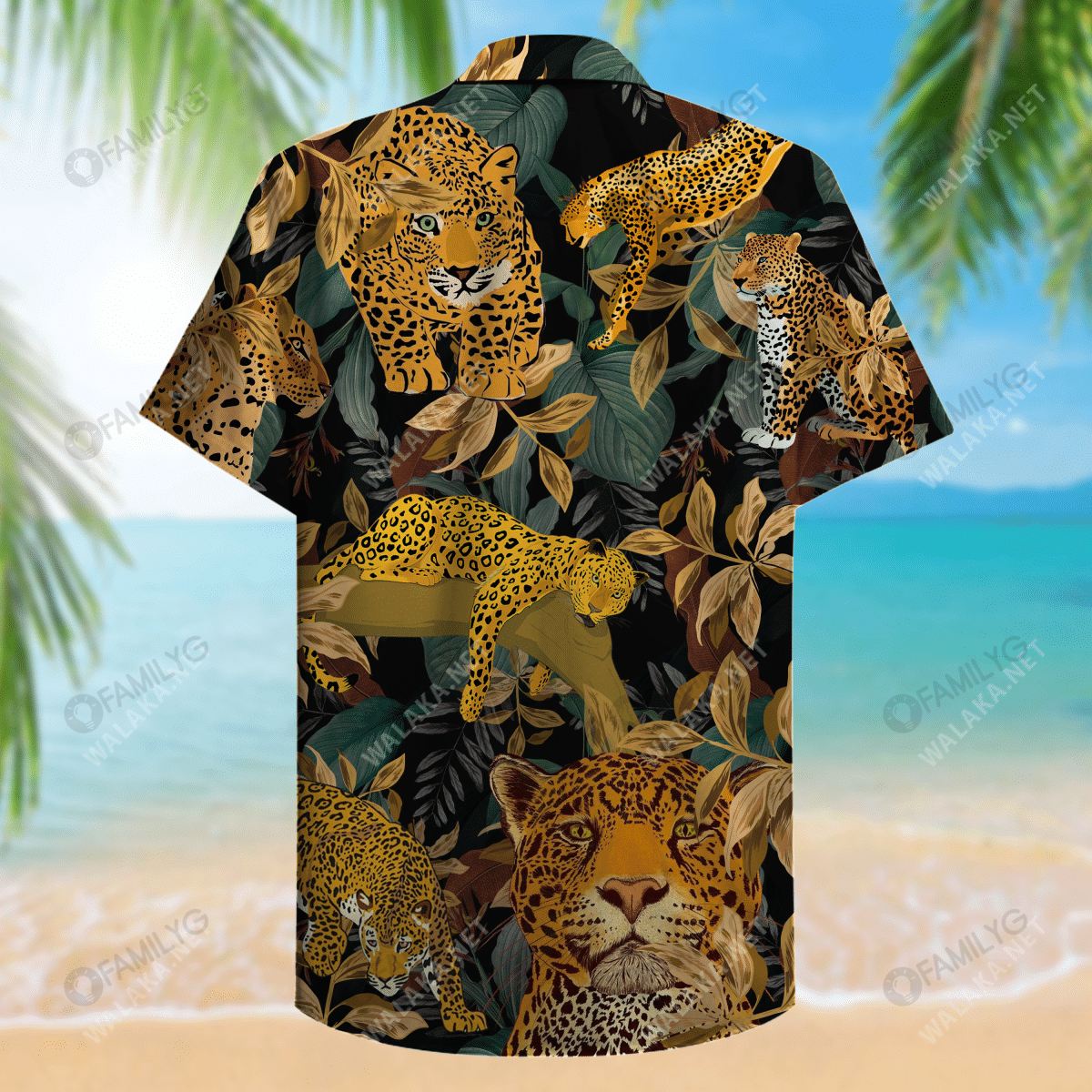 Cló Nádúrtha Leopard Léine Haváís Unisex, Bronntanas Léine Haváíais, Bronntanas Nollag