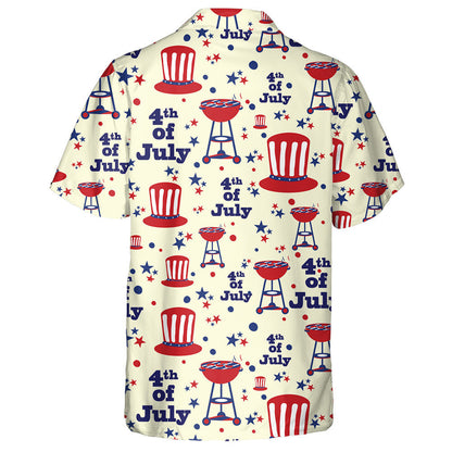 Ceathrú Iúil Shona Le Uncail Sam Hat Agus Léine Haváís Barbecue, Bronntanas Léine Haváíais, Bronntanas Nollag