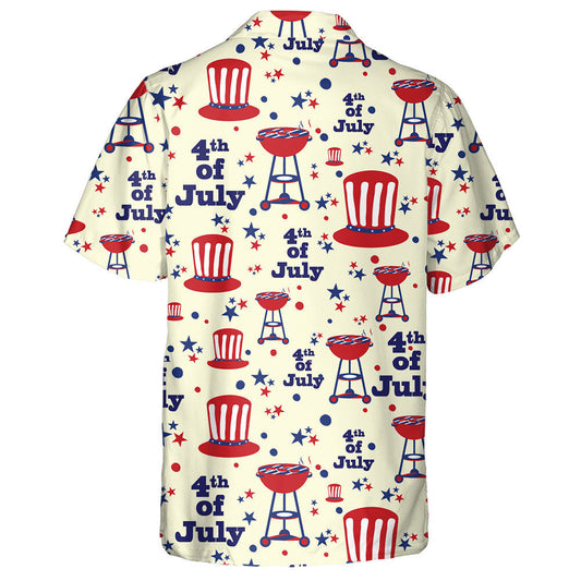 Ceathrú Iúil Shona Le Uncail Sam Hat Agus Léine Haváís Barbecue, Bronntanas Léine Haváíais, Bronntanas Nollag