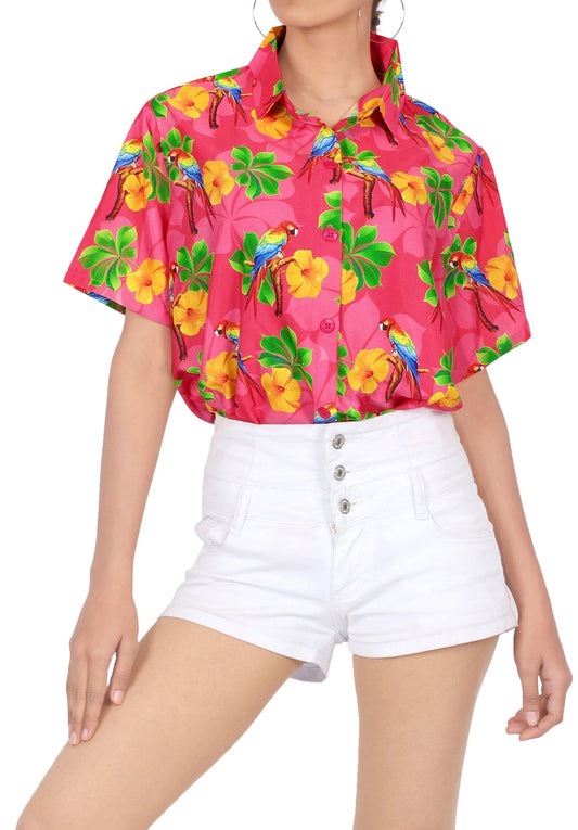 The Blooming And Bird Species Design Hawaiian Shirt,Hawaiian Shirt Gift, Christmas Gift