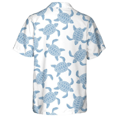 Surfing Elements Palm Trees Sun And Turtle Hawaiian Shirt, Hawaiian Shirt Gift, Christmas Gift
