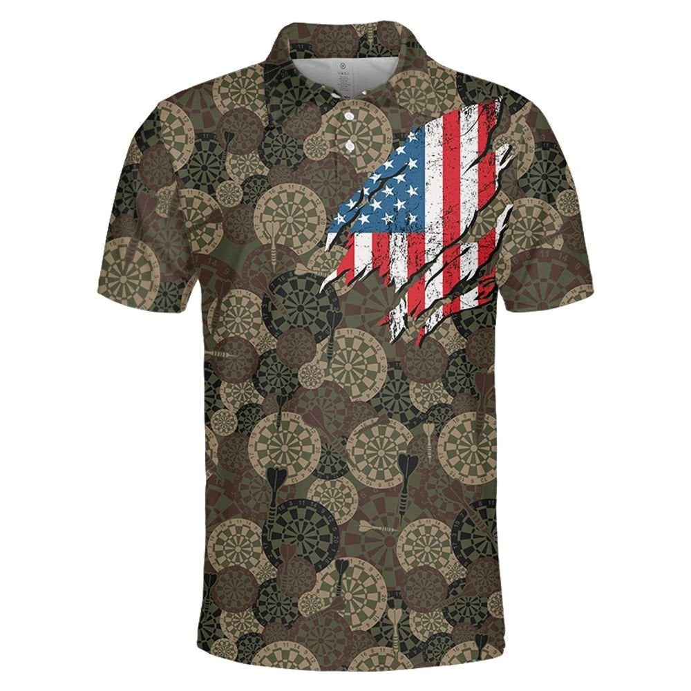 Dart Camouflage American Eagle Flag Hawaiian Shirt Unique Design, Hawaiian Shirt Gift, Christmas Gift