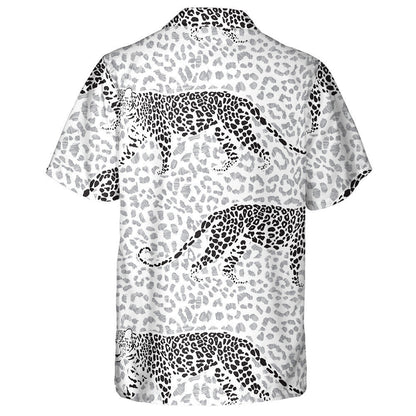 Uigeacht Fur Liopard agus Liopard Cúlra Ealaíne Ainmhithe Léine Haváís, Bronntanas Léine Haváís, Bronntanas Nollag