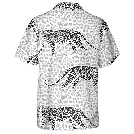 Uigeacht Fur Liopard agus Liopard Cúlra Ealaíne Ainmhithe Léine Haváís, Bronntanas Léine Haváís, Bronntanas Nollag