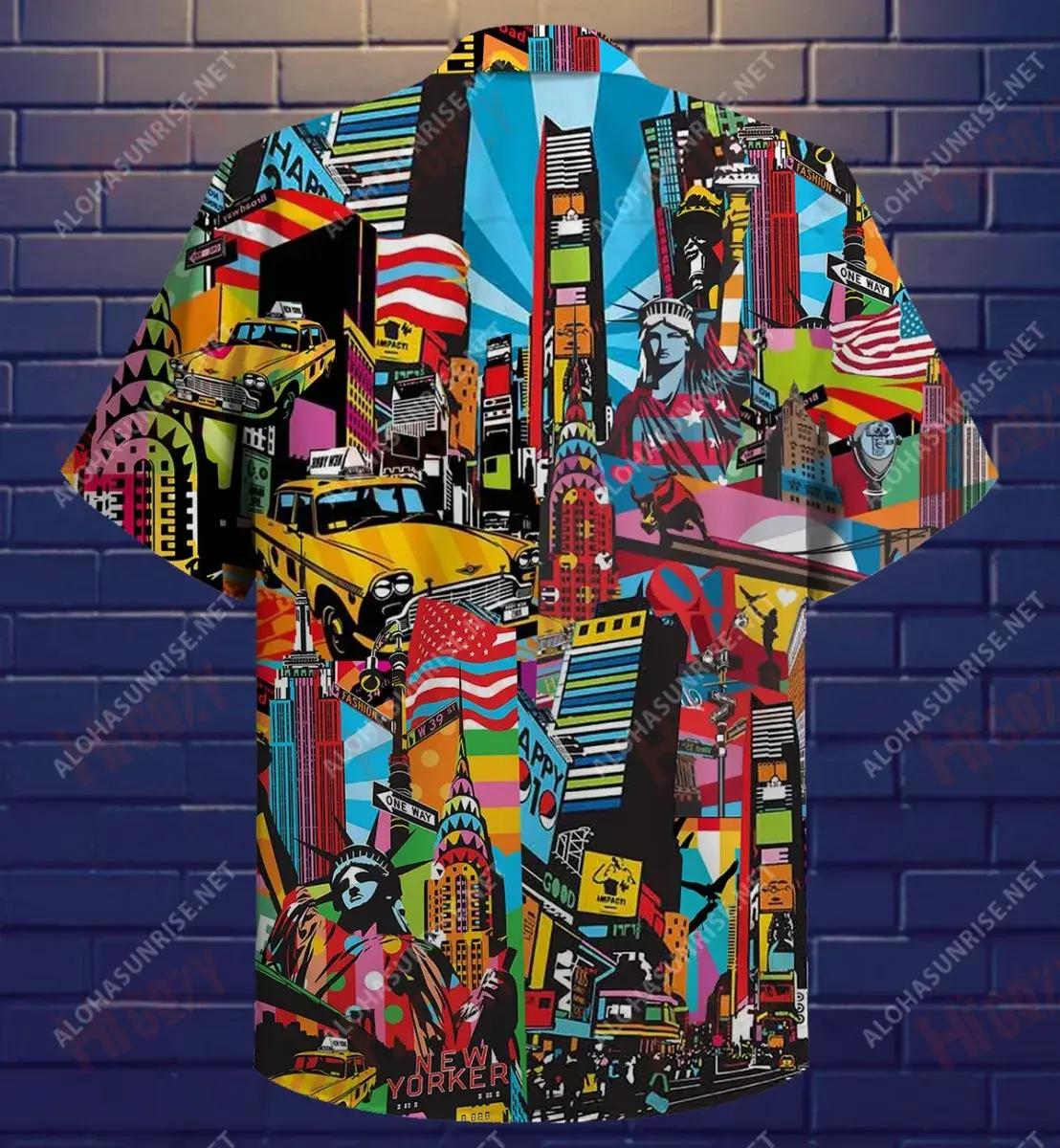 Color Of New York Hawaiian Shirt Hobbies Short Sleeve Custom Hawaiian Shirts Crazy Shirts Hawaii, Hwaiian For Gift