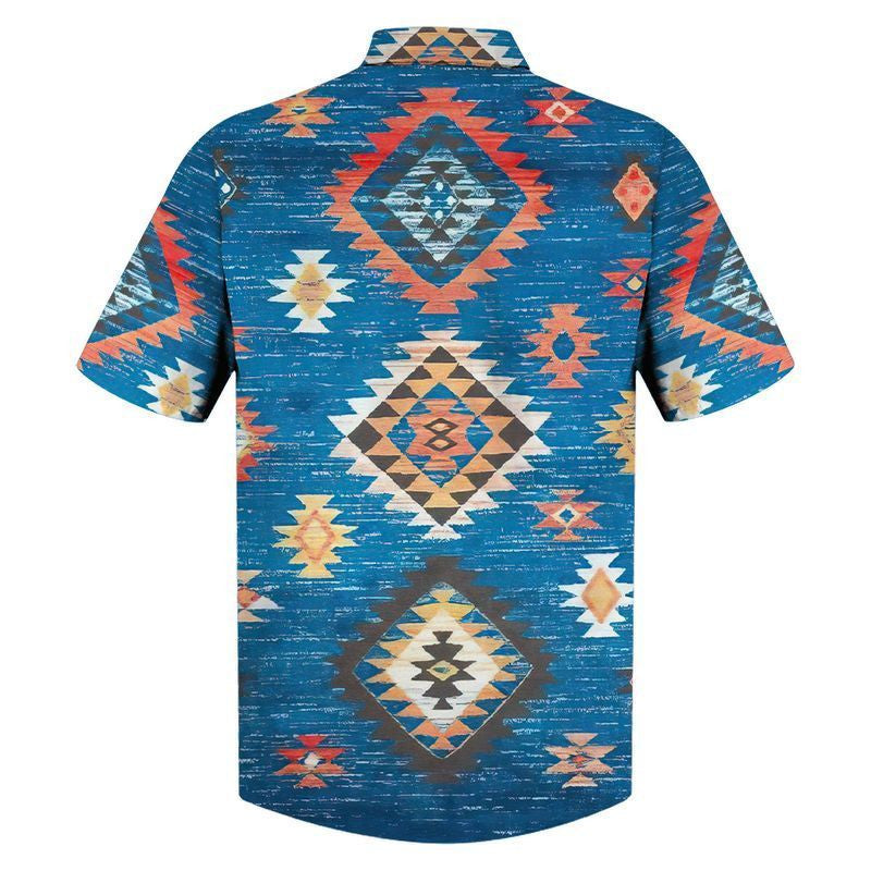 Léine Haváí Dúchasach Patrún Brilliant Triantán Cúlra Gorm, Bronntanas Léine Haváís, Bronntanas Nollag