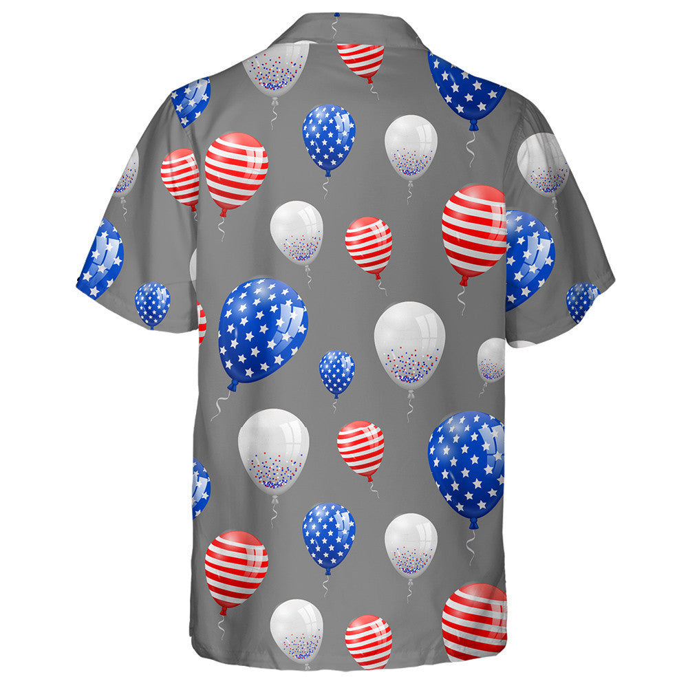 Balúin Tinte Ealaíne Confetti Ribbon USA Freedom Cúlra Léine Haváíais, Bronntanas Léine Haváíais, Bronntanas Nollag