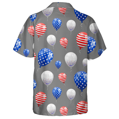 Balúin Tinte Ealaíne Confetti Ribbon USA Freedom Cúlra Léine Haváíais, Bronntanas Léine Haváíais, Bronntanas Nollag