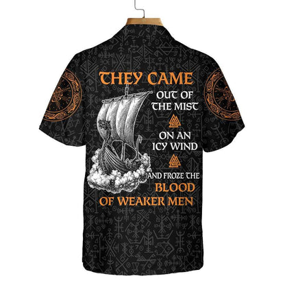 Viking They Came Out Of The Mist Hawaiian Shirt, Hwaiian For Gift