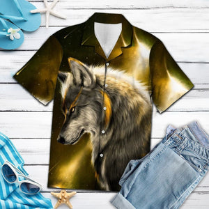 Awesome Wolf Think About Future Hawaiian Shirt, Hawaiian For Gift