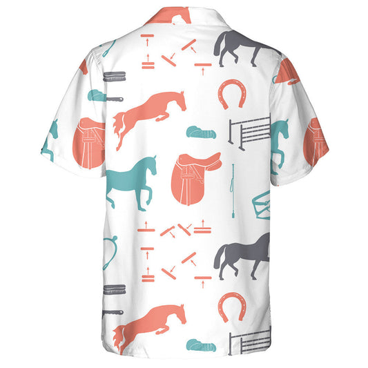 Capaill Agus Trealamh Capall Déanta I Léine Seanré Gorm Haváís, Bronntanas Léine Haváíais, Bronntanas Nollag