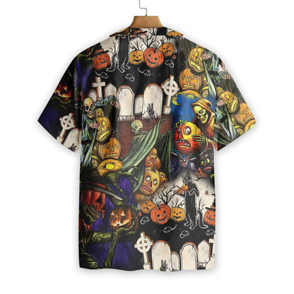 Pumpkin Night Is Coming Happy Halloween Hawaiian Shirt,Hawaiian Shirt Gift, Christmas Gift
