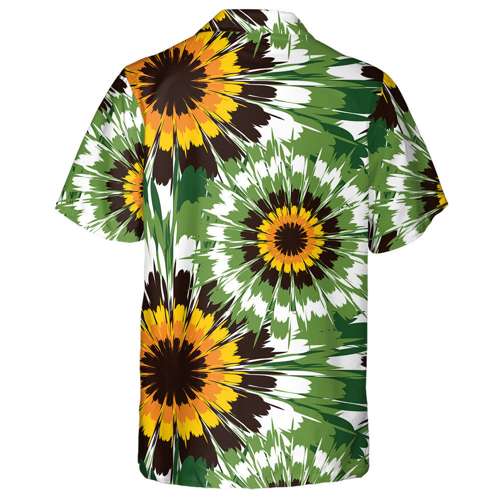 Cúlra Álainn Le Péint Uaine Agus Buí Ceangail Léine Haváí, Bronntanas Léine Haváíais, Bronntanas Nollag