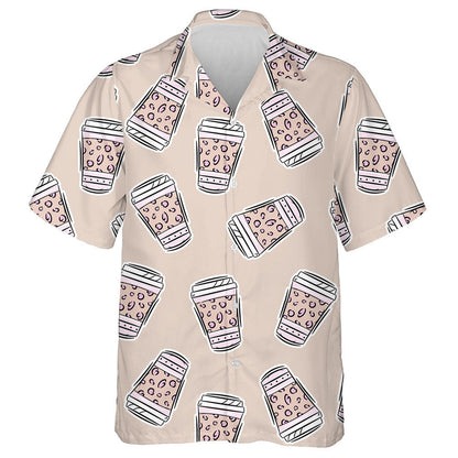 Spotaí Liopard Nua-Aimseartha Trendy Ar Léine Plaisteach Caife Haváis, Bronntanas Léine Haváís, Bronntanas Nollag