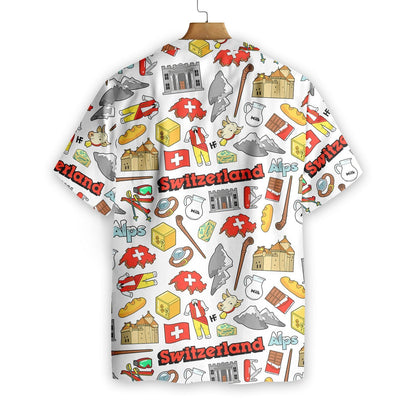 Pride Design Hawaiian Shirt I Love Switzerland,Hawaiian Shirt Gift, Christmas Gift