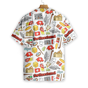 Pride Design Hawaiian Shirt I Love Switzerland,Hawaiian Shirt Gift, Christmas Gift