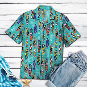 Amazing Surf On Blue Sea Themed Hawaiian Shirt, Hawaiian For Gift