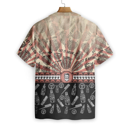 Let It Grow Siombail Uathúil Dearadh Go hiontach Léine Haváís, Bronntanas Léine Haváíais, Bronntanas Nollag