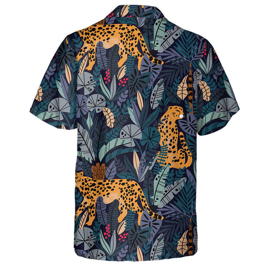 Paradise Samhraidh I Jungles Trópaiceacha Le Léine Haváís Wild Liopard, Bronntanas Léine Haváís, Bronntanas Nollag