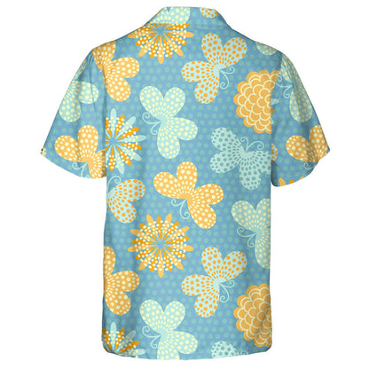 Téama Cúlra an Earraigh Samhraidh Le Bláthanna Agus Féileacáin Léine Haváís, Bronntanas Léine Haváís, Bronntanas Nollag