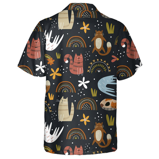 Cait gleoite agus Bláthanna Cúlra an Earraigh Léine Haváís, Bronntanas Léine Haváí, Bronntanas Nollag