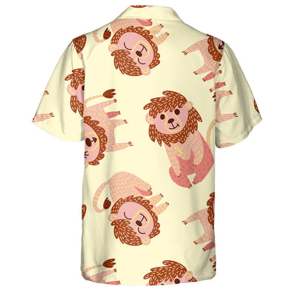 Leon Greannmhar I Nóiméid Éagsúla Ar Chúlra Buí Léine Haváís, Bronntanas Léine Haváíais, Bronntanas Nollag