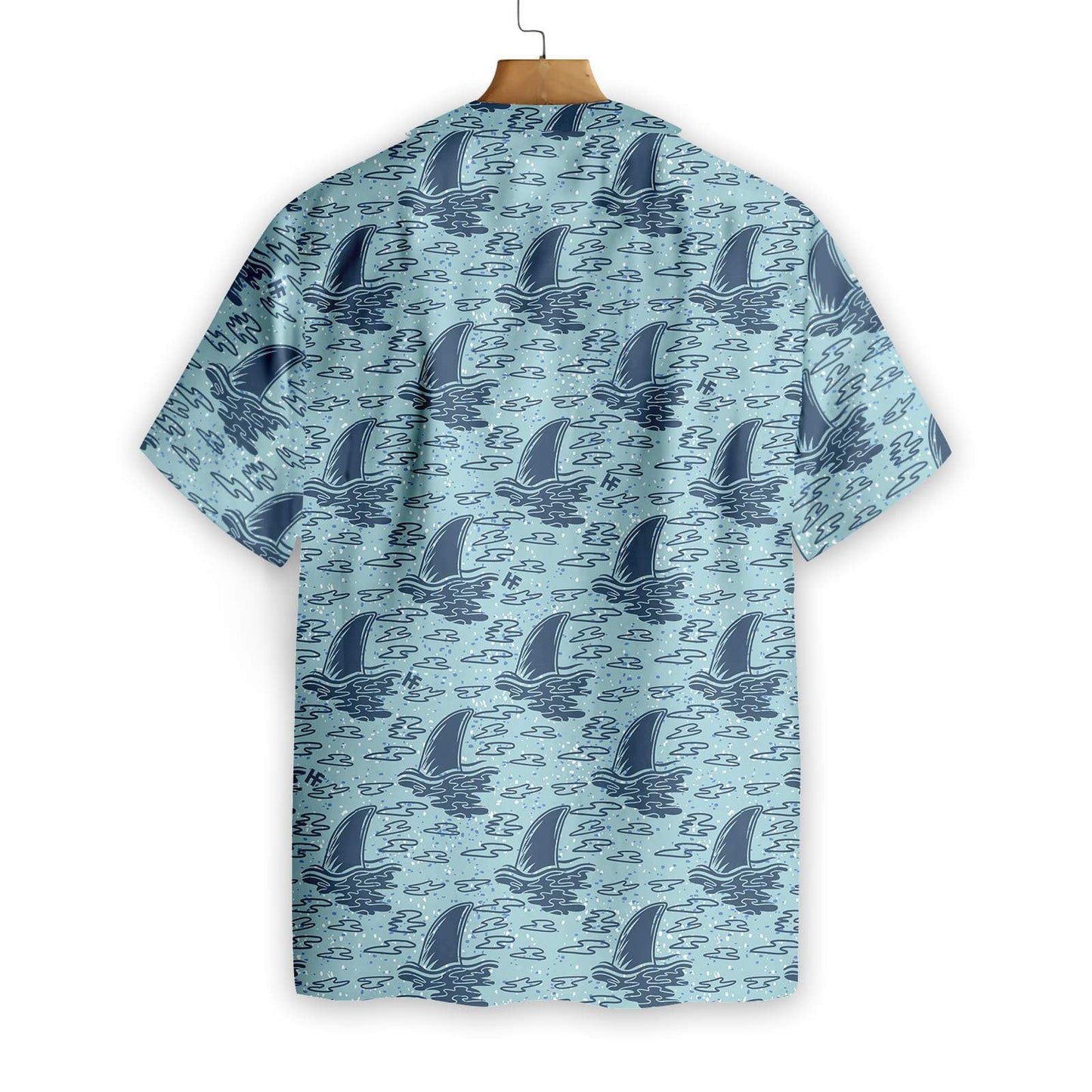Shark Pattern In The Ocean Hawaiian Shirt,Hawaiian Shirt Gift, Christmas Gift