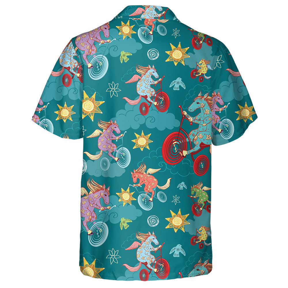 Fantasy Horses Pegasus Rothair ar Rothair San Spéir Léine Haváí, Bronntanas Léine Haváíais, Bronntanas Nollag