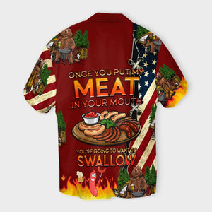 Camping Put My Meat Want To Swallow Hawaiian Shirt, Hawaiian Shirt Gift, Christmas Gift