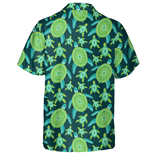 Ornáid Glas Turtar Reiptílí Farraige Léiriú Ainmhithe Léine Haváís, Bronntanas Léine haváíais, Bronntanas Nollag