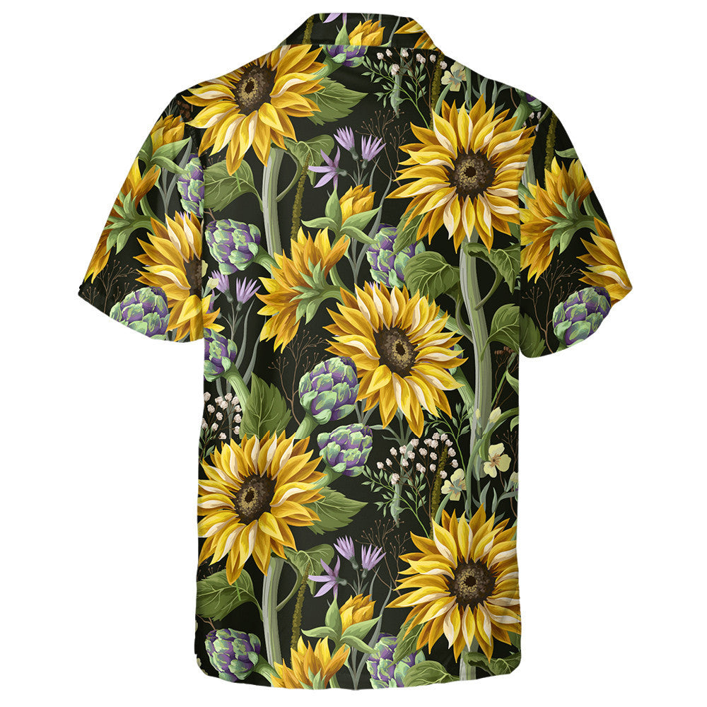 Perfect Ornament Sunflowers Artichokes And Wild Flowers Hawaiian Shirt, Hawaiian Shirt Gift, Christmas Gift