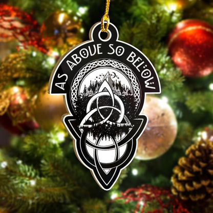 Mar Thuas Mar Thíos Mar sin Thíos Ornáid Wicca snaidhm Cheilteach, Bronntanas Ornáide Nollag, Bronntanas Nollag, Maisiú Nollag