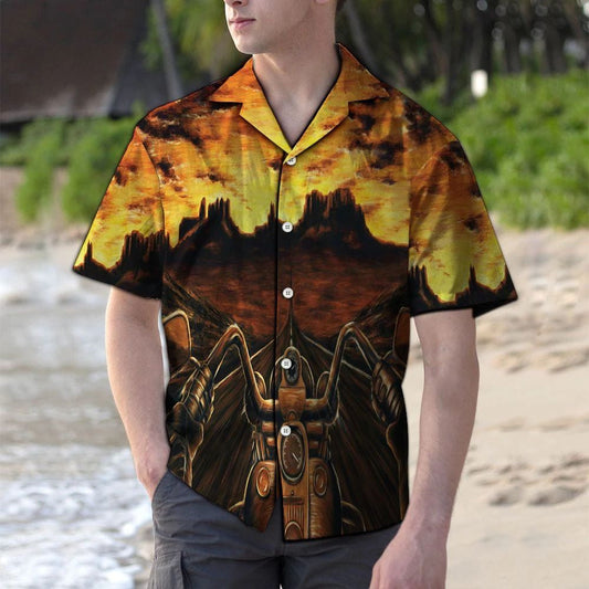 Tiománaí Gluaisteán Cool Harley Davidson Patrún Radharc na Gréine Léine Haváís, Bronntanas Léine Haváís, Bronntanas Nollag