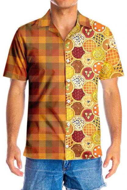 Vintage Style Thanksgiving Homemade Pies Hawaiian Shirt, Hwaiian For Gift