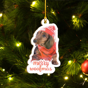 Xmas Dachshund Ornaments Set, Merry Woofmas Ornaments Set, Funny Christmas Ornaments Family Gift Idea For Dog Lover