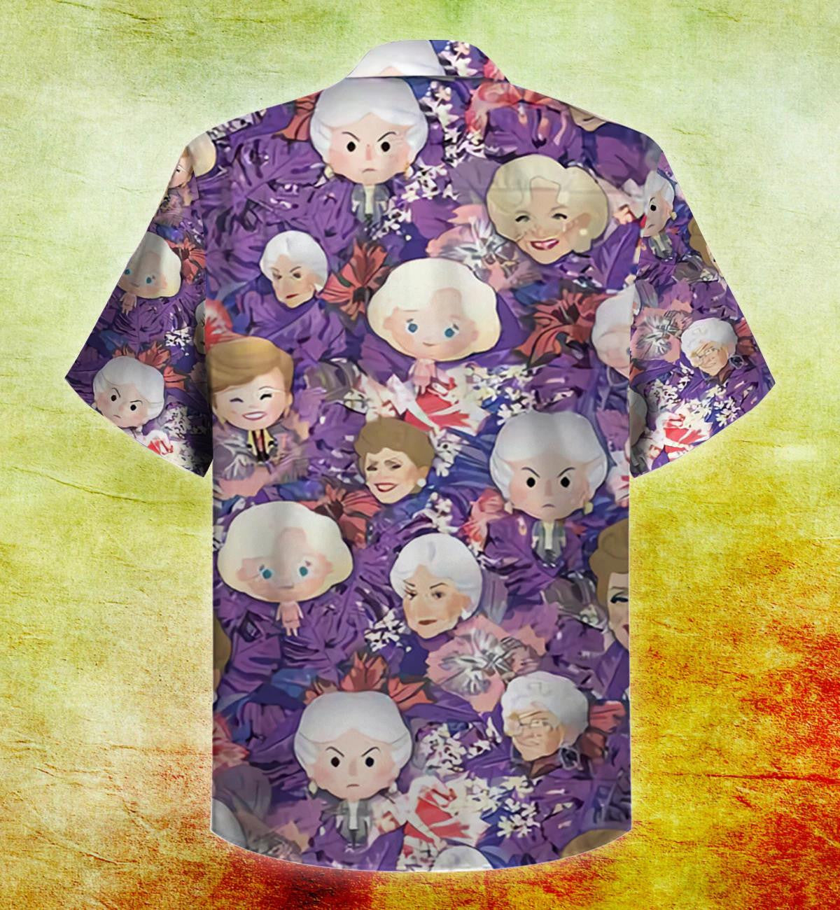 An Cailín Órga Gleoite Patrún Cartún Téama Corcra Léine Haváís, Bronntanas Léine Haváís, Bronntanas Nollag