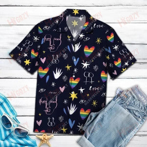 Amazing Lgbt - Short Sleeve Shirt Vacation Tropical Shirts Best Hawaiian Shirts Hawaiian Shirts For Women, Hawaiian Shirt Gift, Christmas Gift