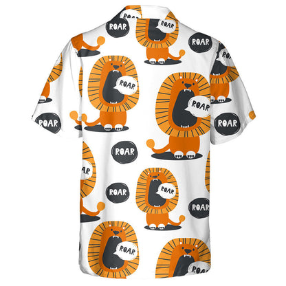 Muzzle Of Cute Lions To Yawn Hawaiian Shirt,,Hawaiian Shirt Gift, Christmas Gift