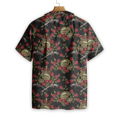 Vibrant King Of Pirates In Crown Hawaiian Shirt, Hwaiian For Gift