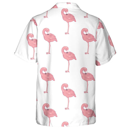 Tá Flamingo ar Chúlra Bán Léine Haváí, Bronntanas Léine Haváí, Bronntanas Nollag